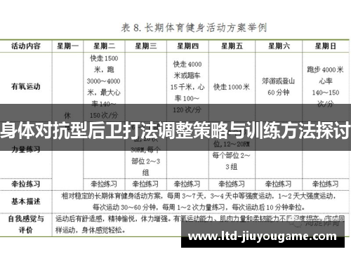 身体对抗型后卫打法调整策略与训练方法探讨